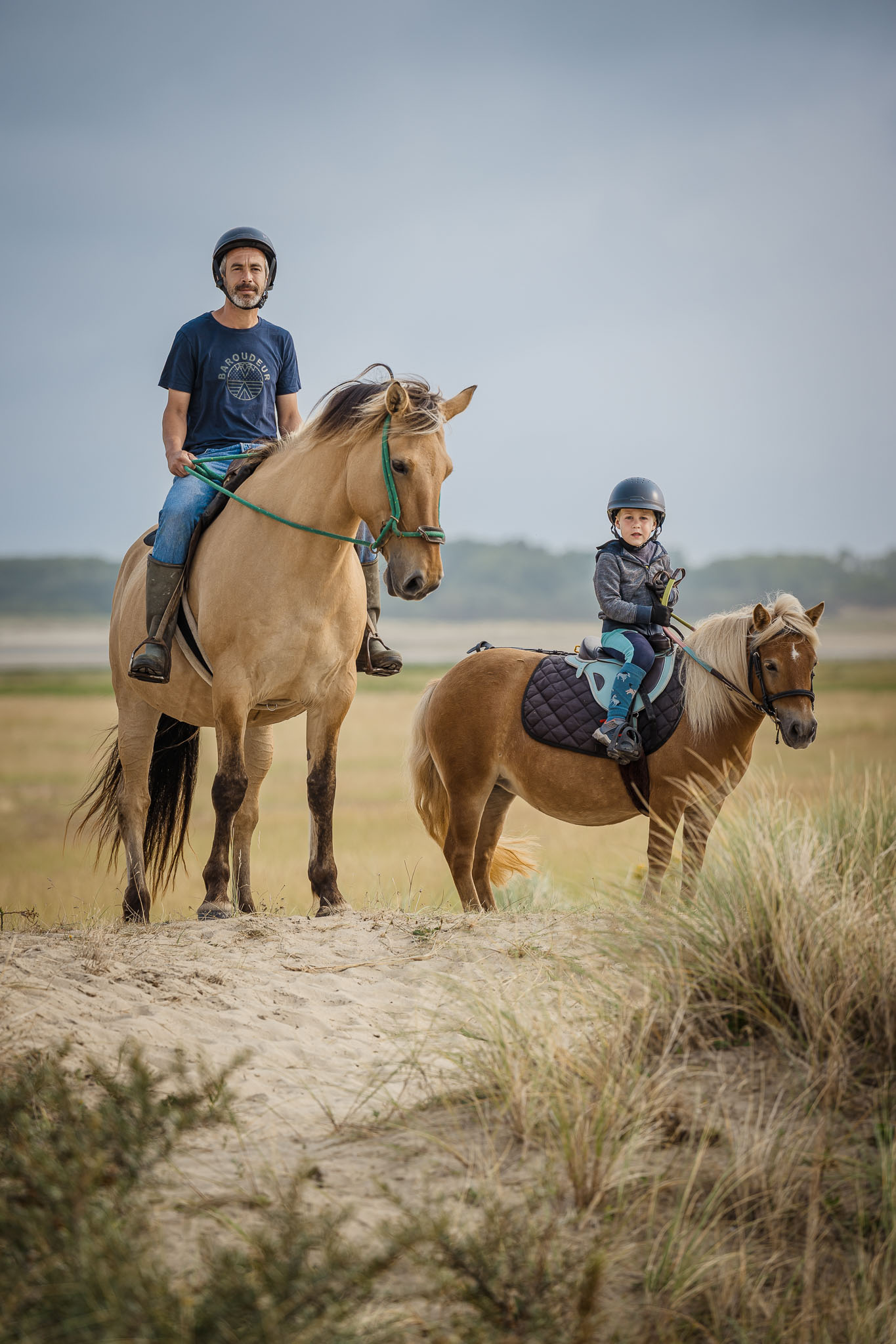 À cheval en famille